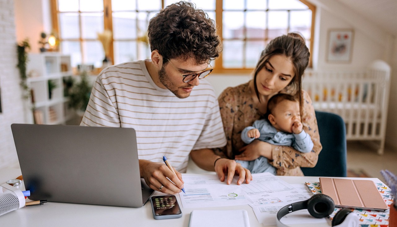 Family financial planning with documents